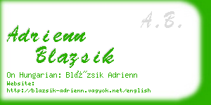 adrienn blazsik business card